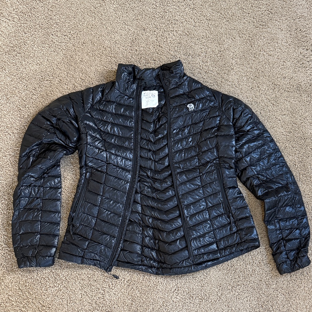 Mountain Hardwear | Women's Black Ultralight Down Jacket | Size Xs